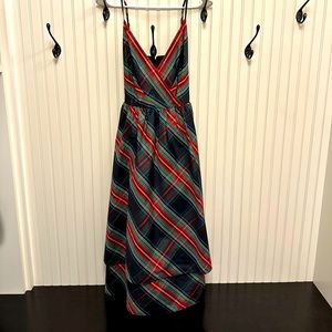 J Crew Holiday Plaid Dress Size 4 Like New